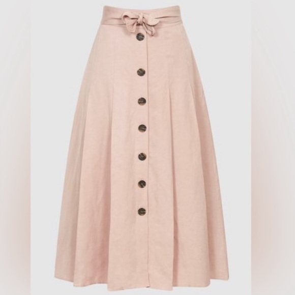 Reiss Dresses & Skirts - NWT REISS Oakley Button MIDI Skirt Size 4